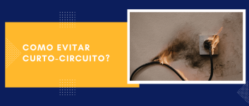 Como evitar curto-circuito: imagem ilustrativa de tomada elétrica em chamas, representando os riscos de falhas na instalação elétrica.
