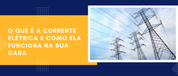 Capa com fundo azul e amarelo contendo o título do artigo e uma foto de torres de transmissão de energia elétrica.